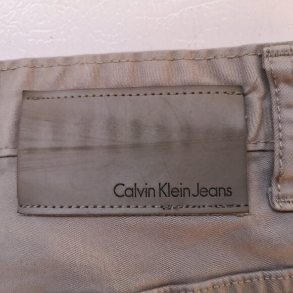Calvin Klein Men's Size 38/32 Tan Slim Straight Casual Pants - Picture 3 of 10